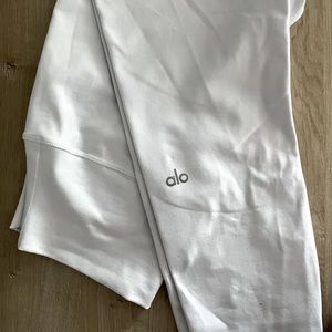 Alo ⅞ High-Waist Airbrush Legging (White)